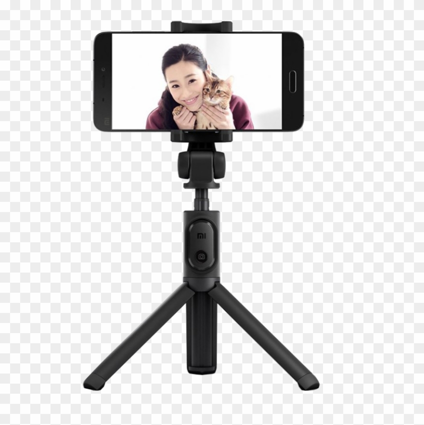 Black - Xiaomi Tripod Selfie Stick Clipart #2837105