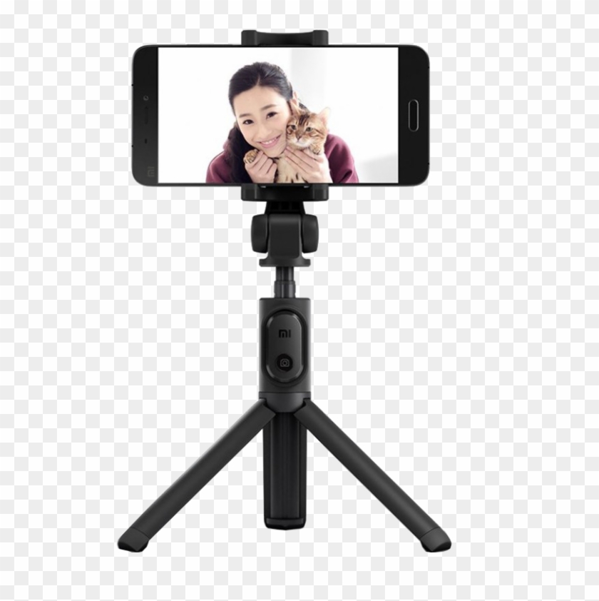 Black - Xiaomi Tripod Selfie Stick Clipart
