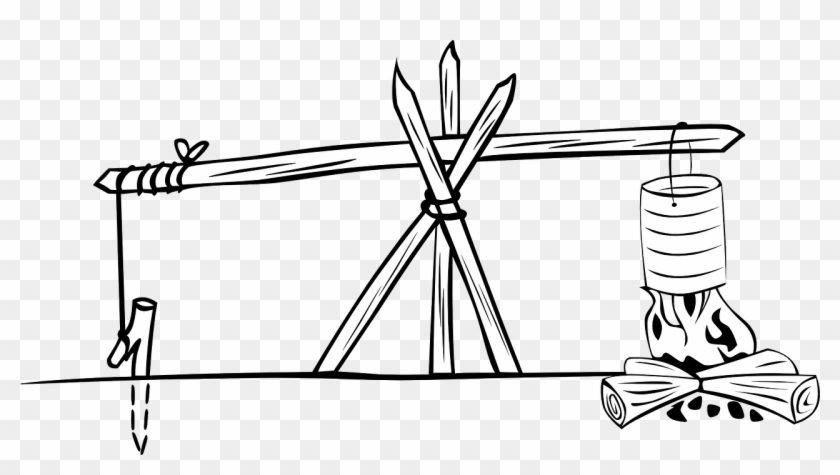 Campfire Campfire Tripod Png Image - Nuotio Kolmijalka Clipart
