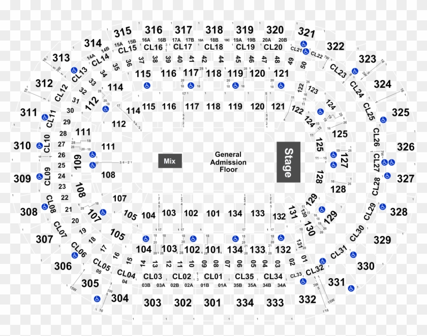 Rose Quarter Seating Chart Clipart