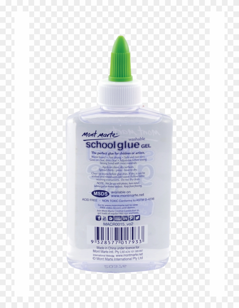 Clear School Glue 147ml Washable - Mont Marte School Glue Clipart