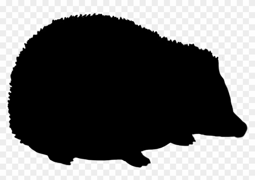 Rabbit Silhouette, Hedgehog Silhouette - Circle Clipart #2837798