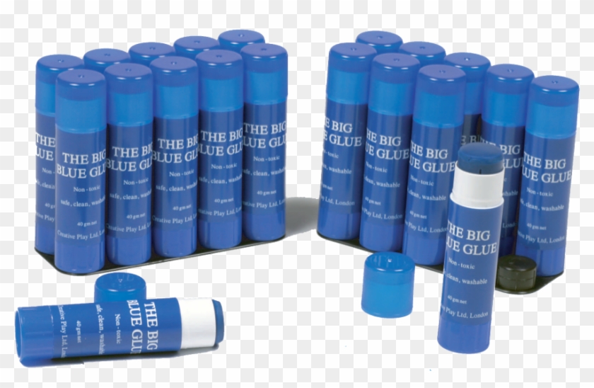 Big Blue Visible Glue Sticks - Blue Stick Glue Clipart