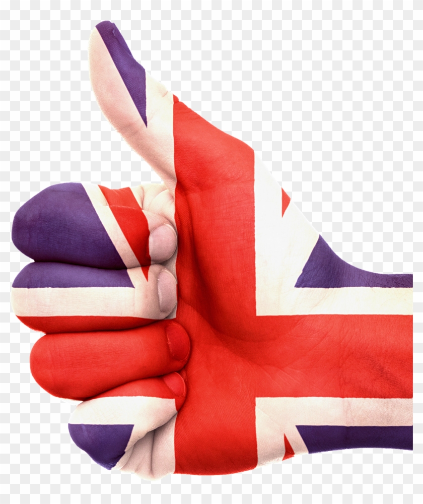 Flag Union Jack British Png Image - Uk Flag Hand Png Clipart