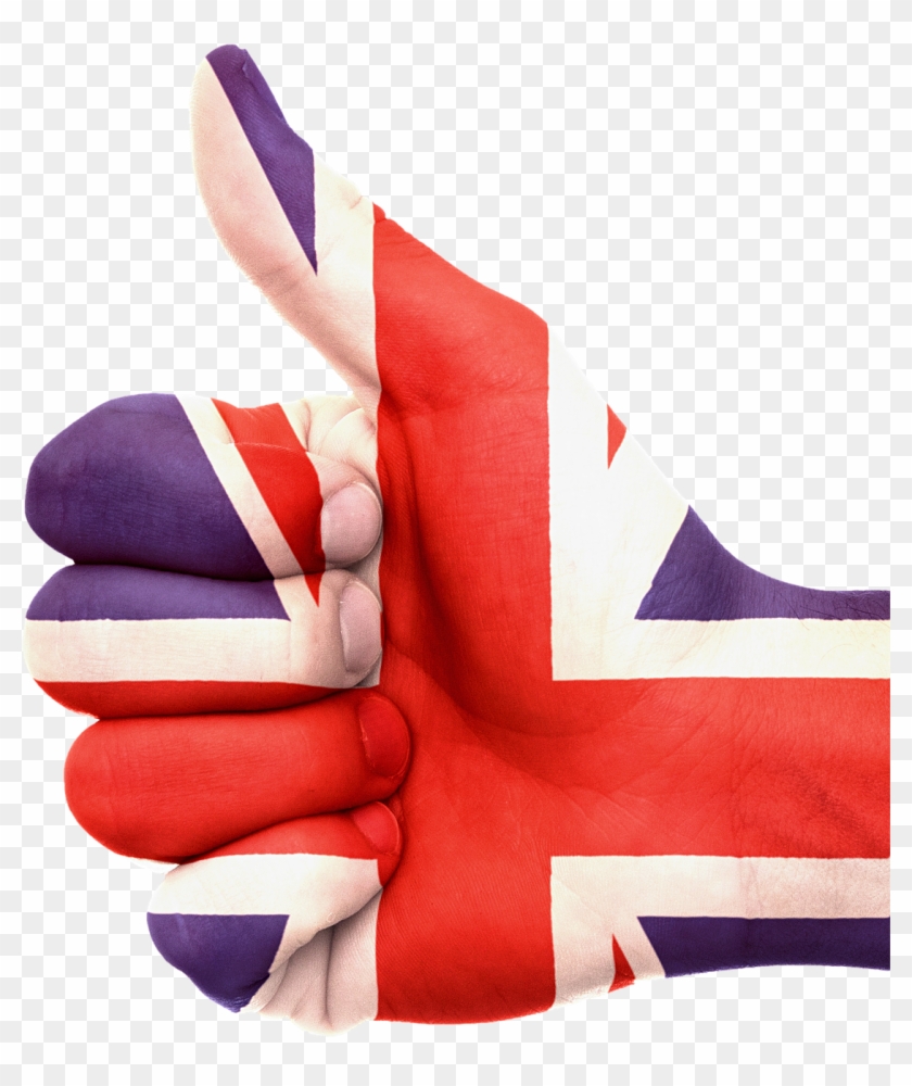 Flag Union Jack British Png Image - Uk Flag Hand Png Clipart #2838153
