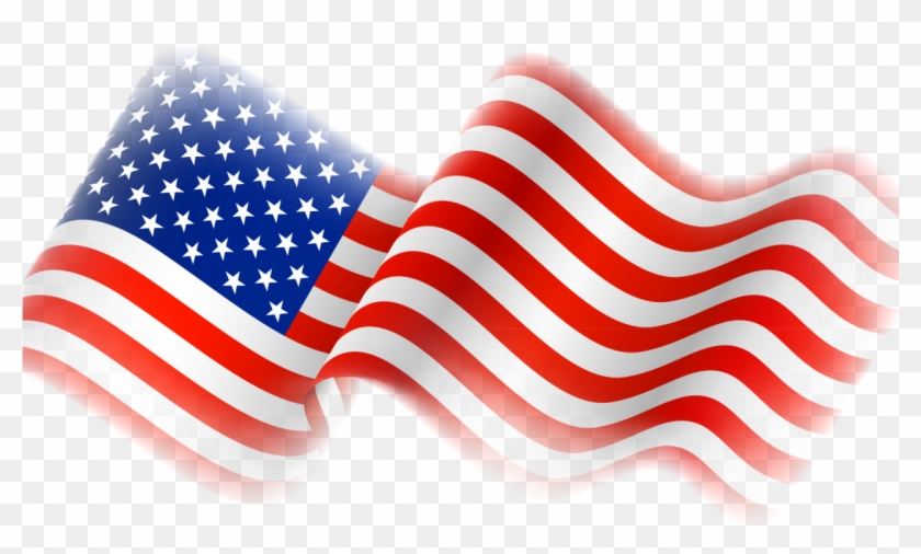 Waving American Flag Png Clipart #2838234