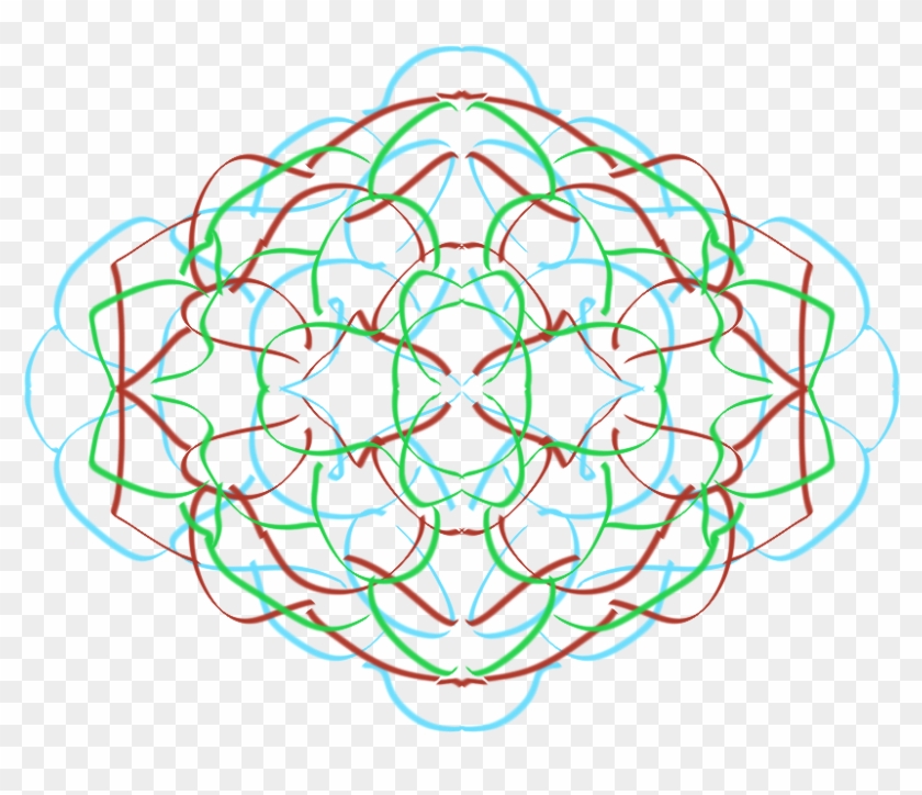 Drawing Trippy Sacred Geometry Transparent Clipart - Circle - Png Download #2838503