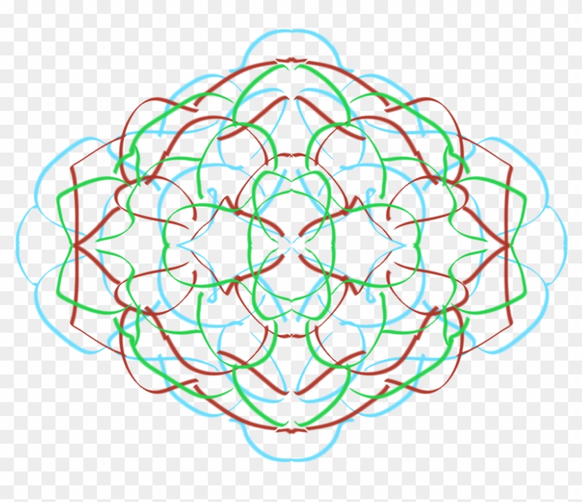 Drawing Trippy Sacred Geometry Transparent Clipart - Circle - Png Download