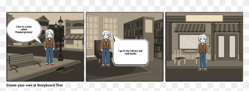 Pommergranny Town - Cartoon Clipart