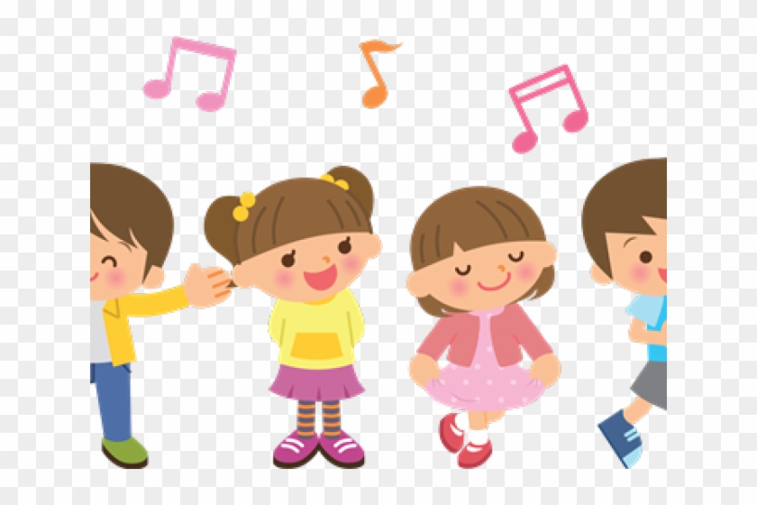 Clipart Of Children Singing - Png Download