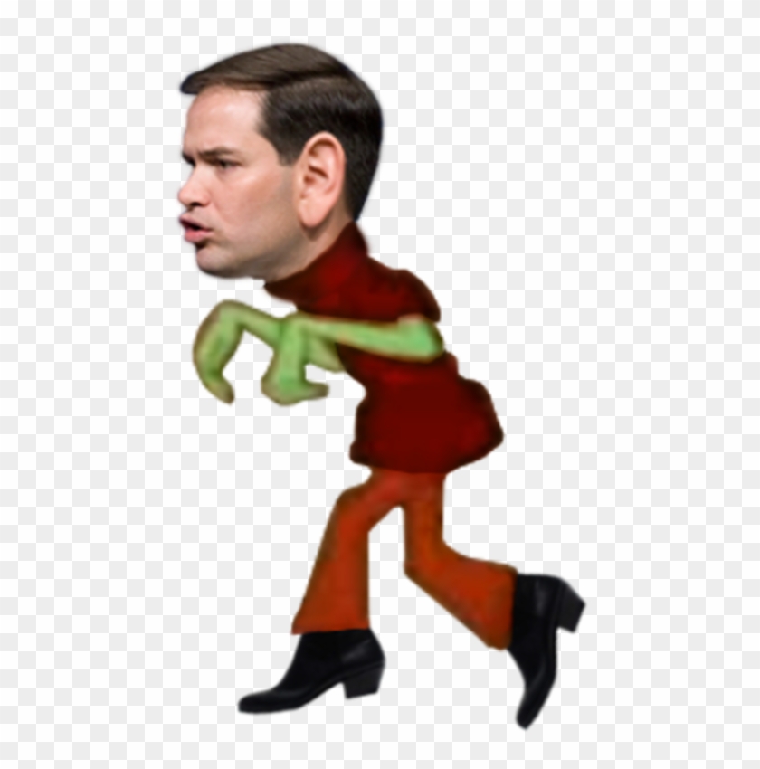 Marco Rubio In His Cuban Boots - Cartoon Clipart #2839582