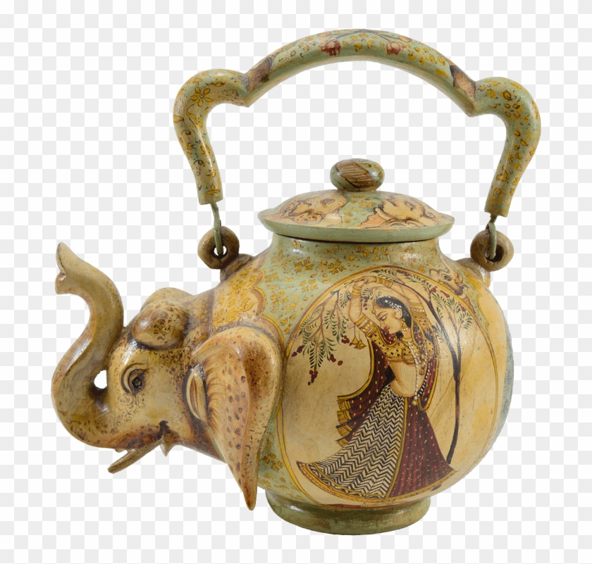 Vintage Elephant Teapot 5 Clipart