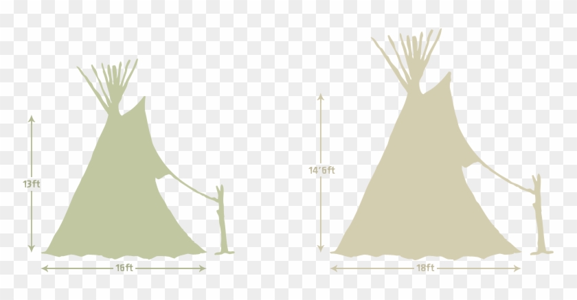 16ft Medium Tipi - Christmas Tree Clipart