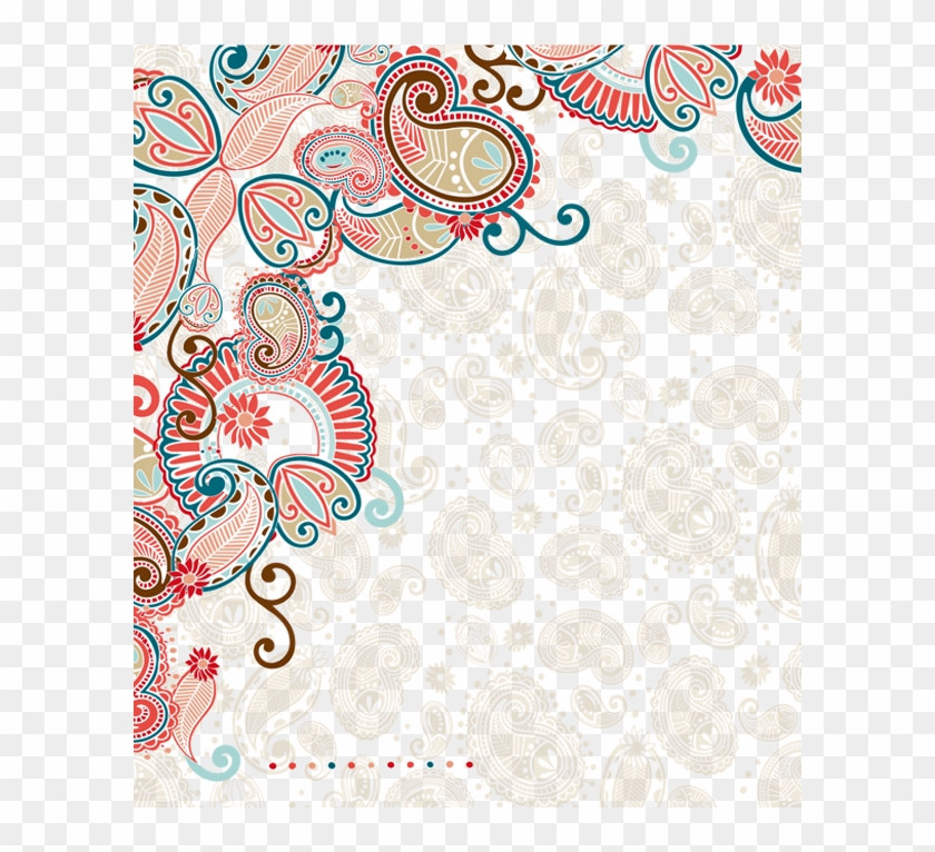 Front Cover - Paisley Border Png Clipart #2840063