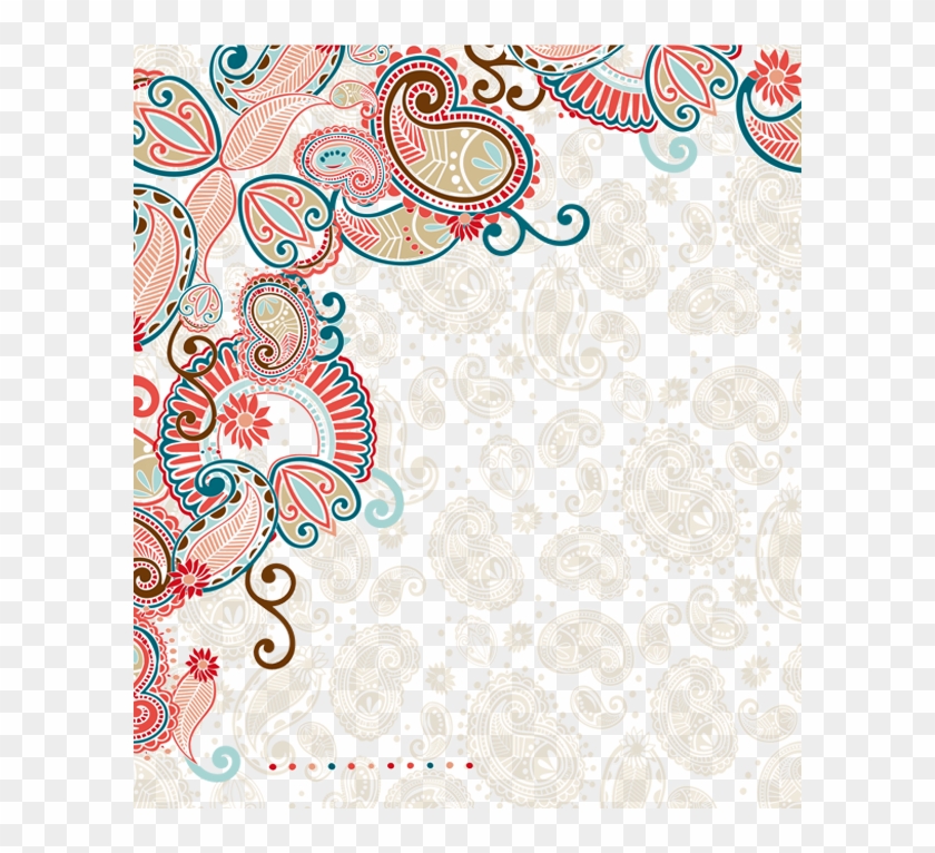Front Cover - Paisley Border Png Clipart