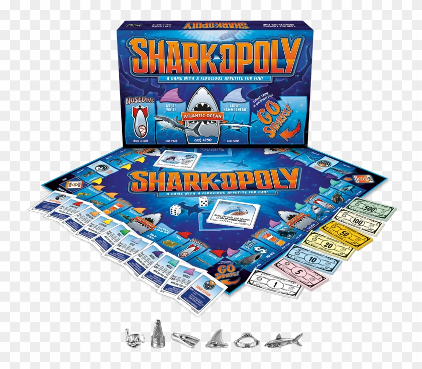 New From Late For The Sky - Shark Board Games Clipart #2840557