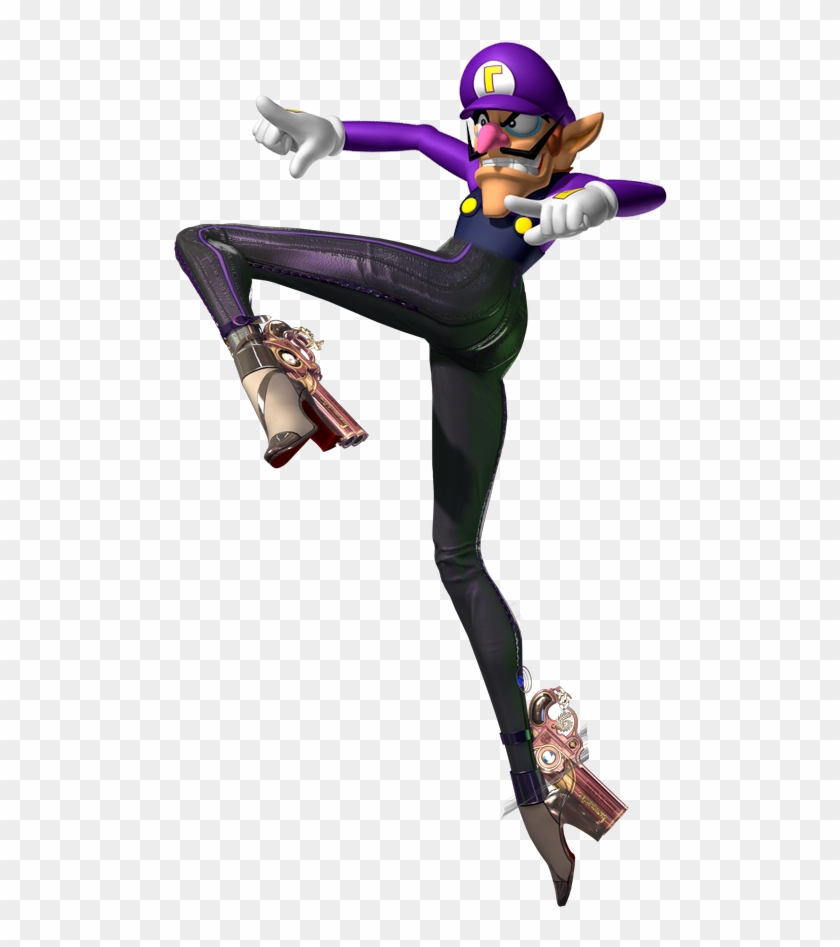 Excepting Bayonetta's Legs Too Bad Waluigi's Legs Time - Waluigi Thicc Clipart