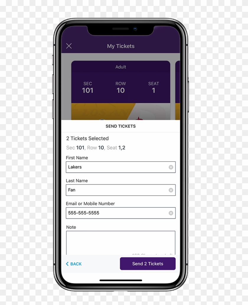 Step - Lakers App My Tickets Clipart #2840793