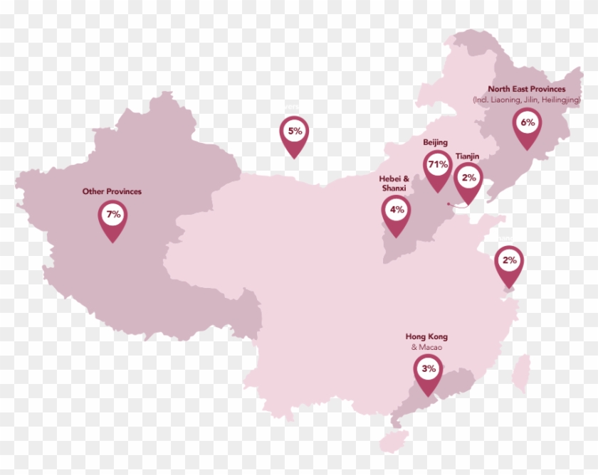 Where They Are From - Map Of China Clipart #2841015