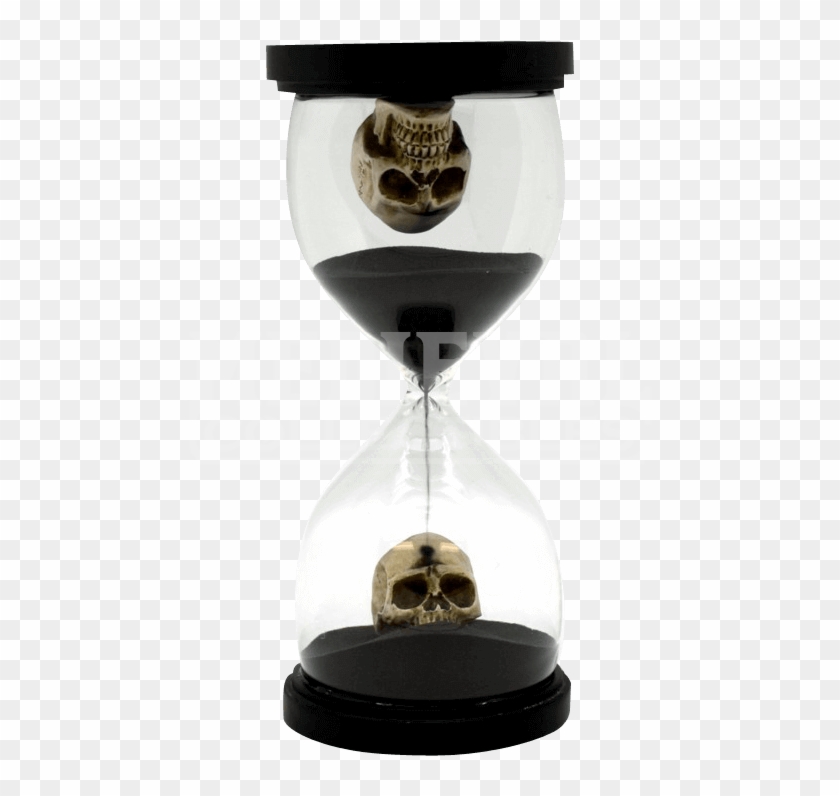 Gothic Sterling Silver Black Sand Hourglass Pendant Clipart #2841514