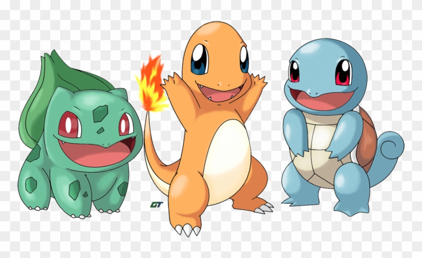 Generation Kanto Starter - Pokemon Gen 1 Starters Png Clipart #2842117