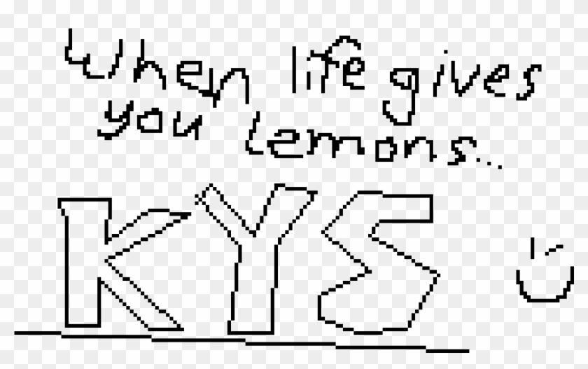 When Life Gives You Lemons - Line Art Clipart #2842244