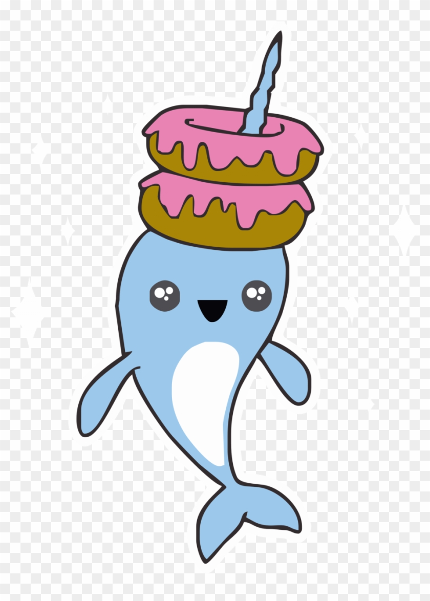 Narwhal Svg Kawaii - T-shirt Clipart