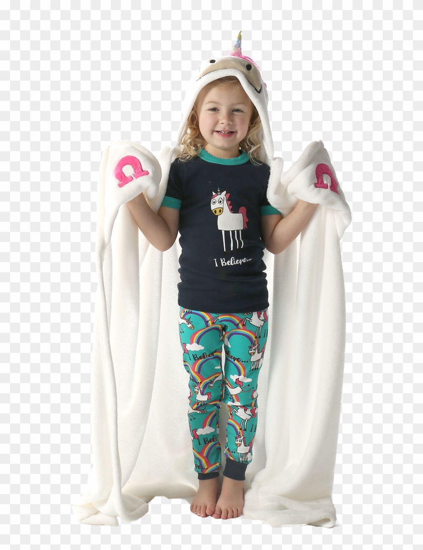 Kid's Hooded Blanket Image - Cape Clipart