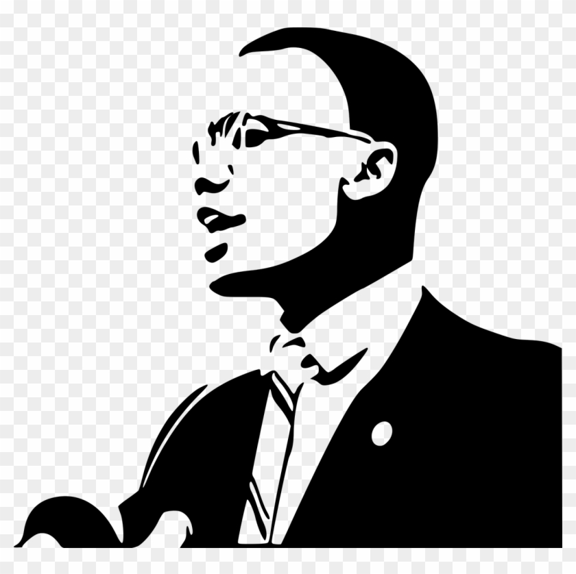Banner Black And White Download The Ballot Or Bullet - Black Power Malcolm X Clipart #2842764