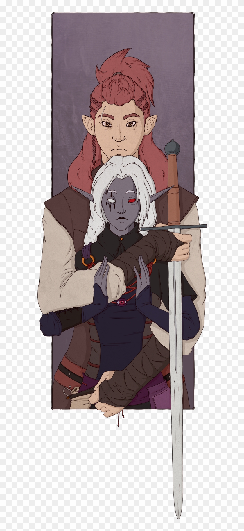 My Shifter Barb Angry Kid And Her Love Interest - Cartoon Clipart