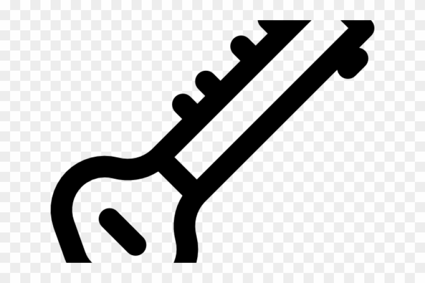 Sitar Clipart Black And White - Png Download