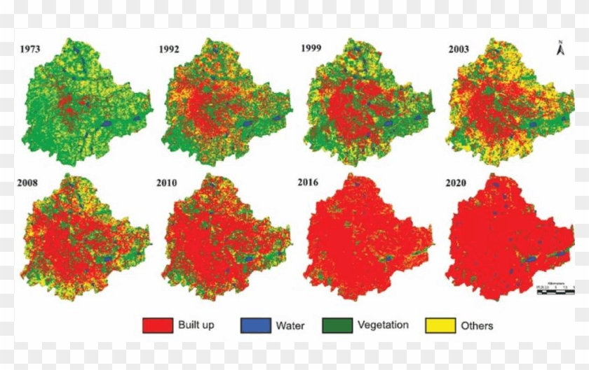 Smart City Tree - Urbanization Of Bangalore City Over Years Clipart