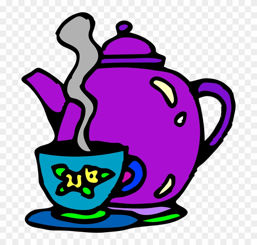 Tea Cup Clipart Hot Kettle - Tea Cup Clip Art - Png Download