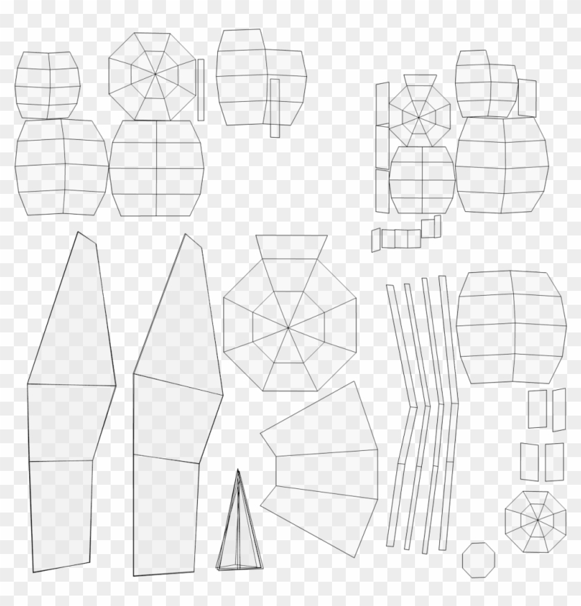 Bird Uv - Line Art Clipart