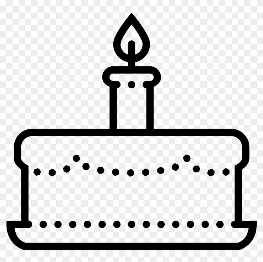 Tort Urodzinowy Icon Free Download Png And - Line Art Clipart