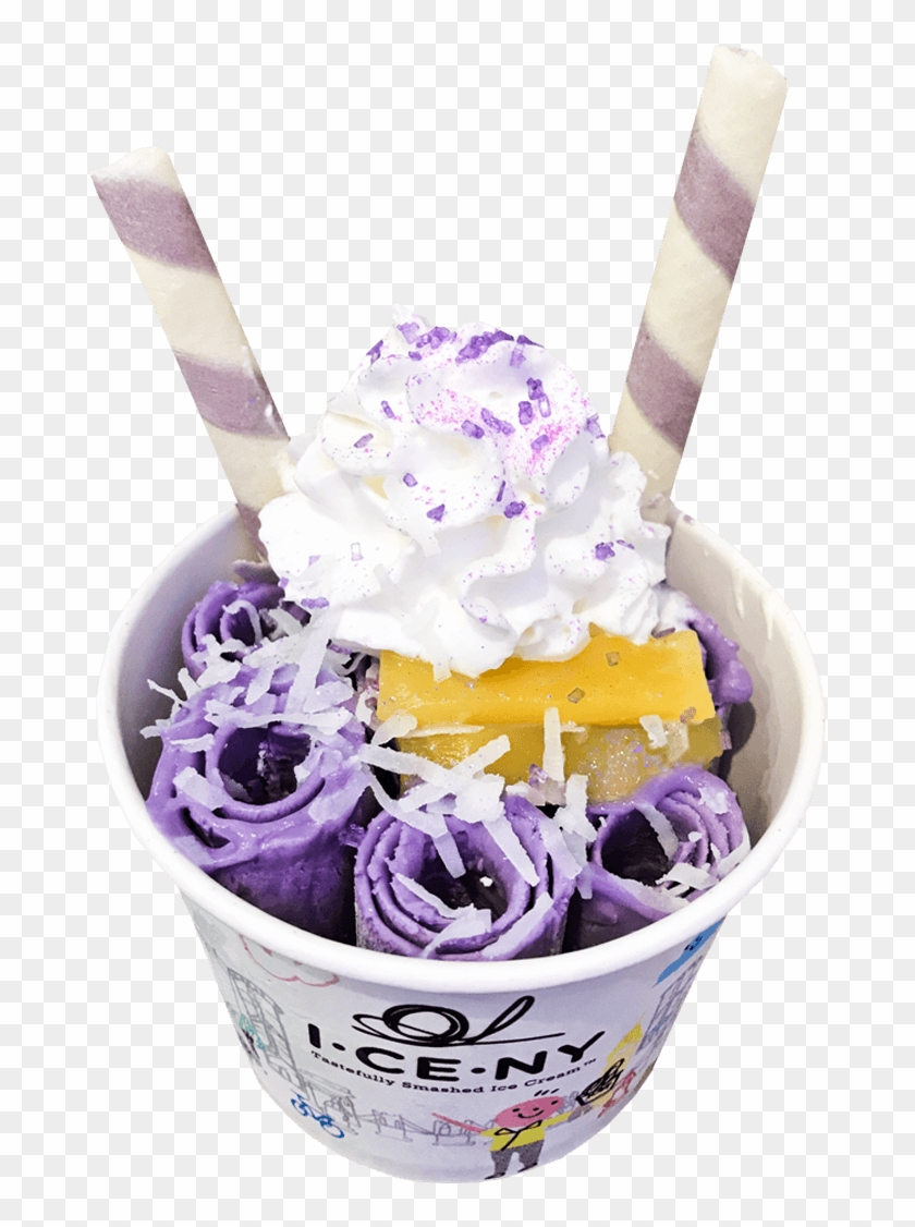 Taro Roll Ice Cream , Png Download - Gelato Clipart