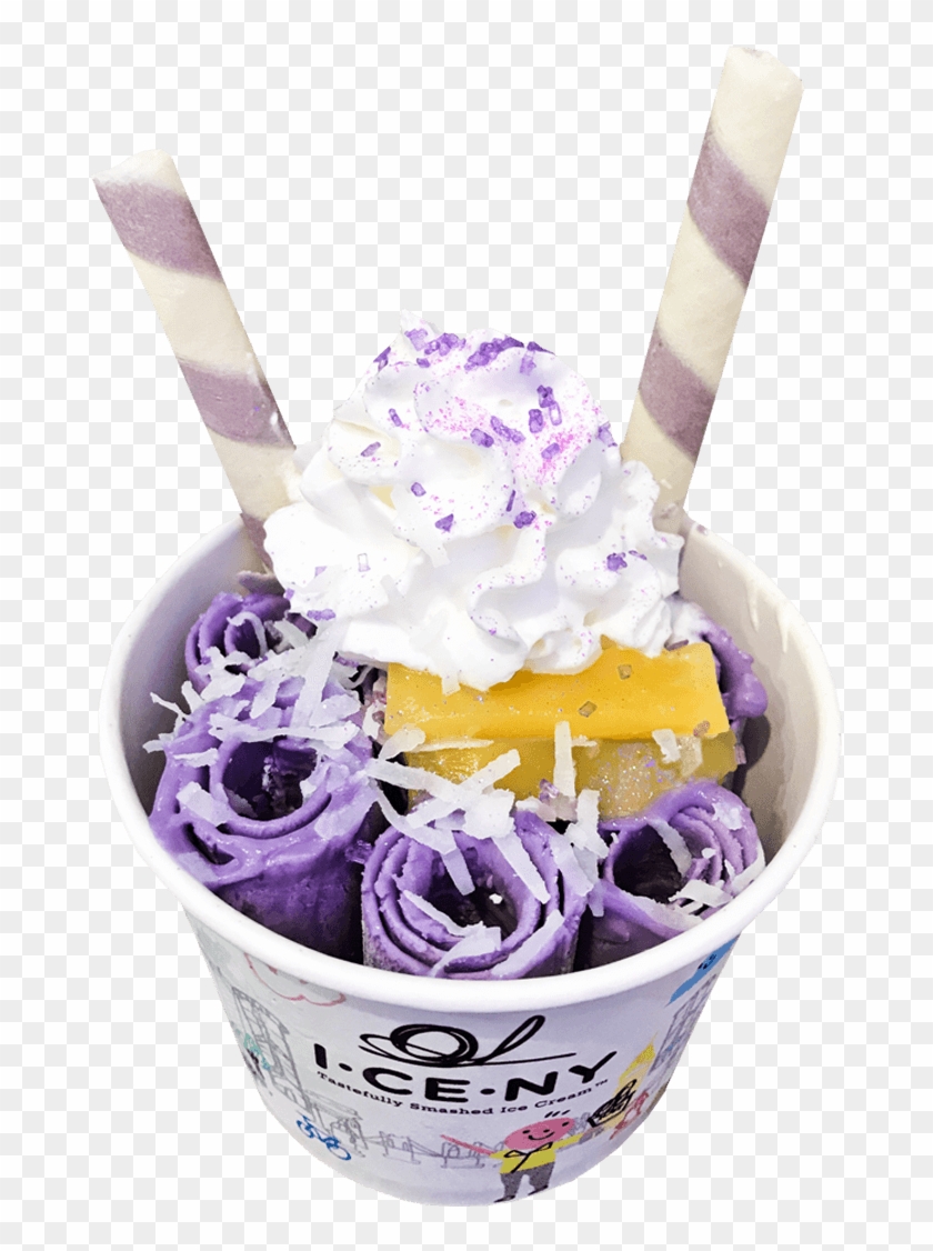 Taro Roll Ice Cream , Png Download - Gelato Clipart #2845455