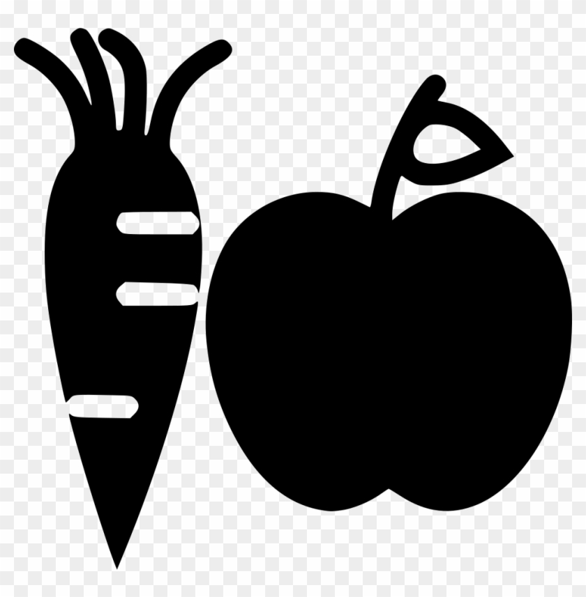 Fruits Vegetables Svg Pic Source - Fruits And Vegetables Icon Clipart #2845834