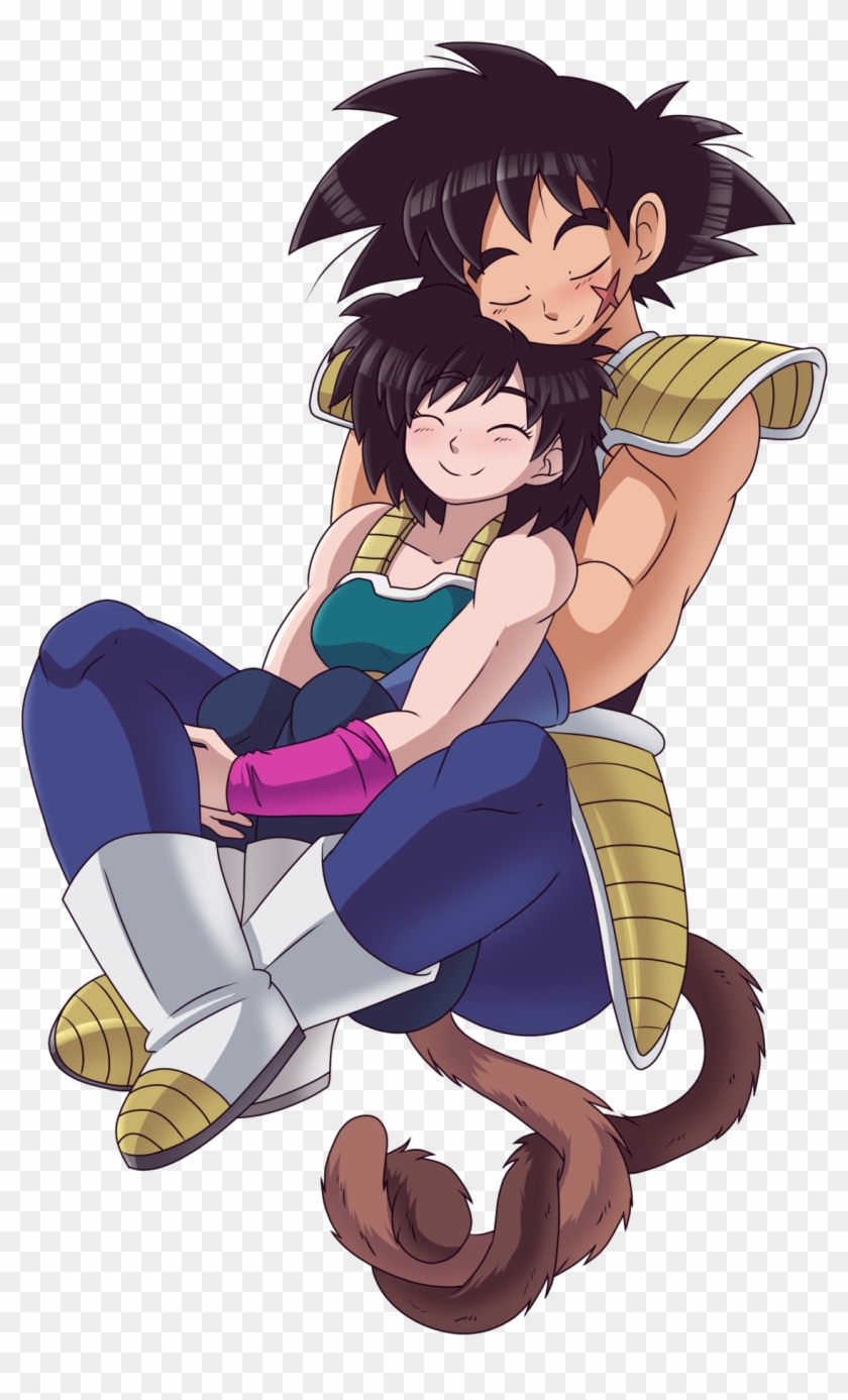 Bardock And Gine - Cartoon Clipart