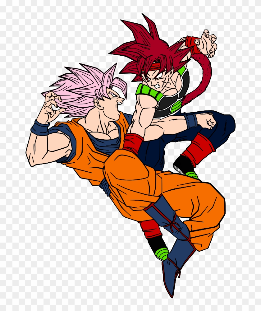 Covelline Clipart Mine Bardoc - Bardock Ssj Vs Goku Ssj - Png Download