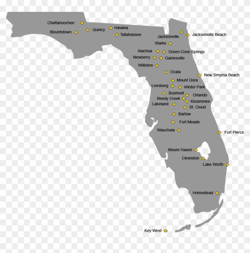 Florida Public Power Map - Map Of Florida Clipart