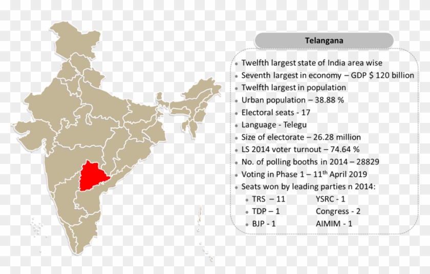 India Election Analysis And Forecast Part - India Map With States Hd Clipart