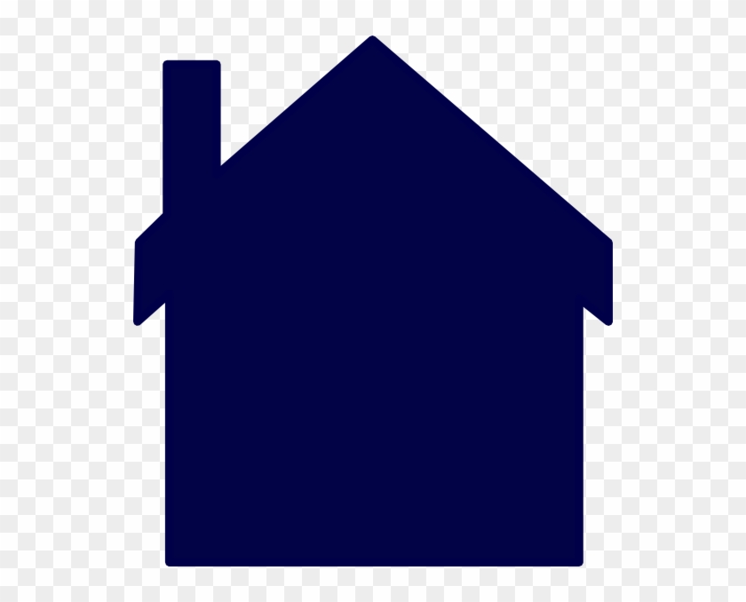 Navy Blue House Svg Clip Arts 540 X 598 Px - Dark Blue House Icon - Png Download #2847584