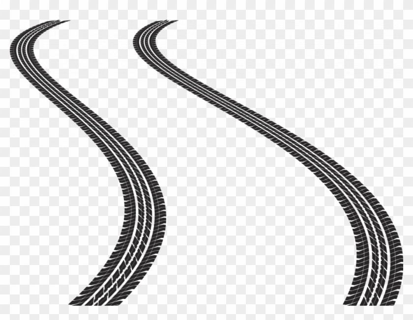 Free Clip Art Tire Tracks - Png Download