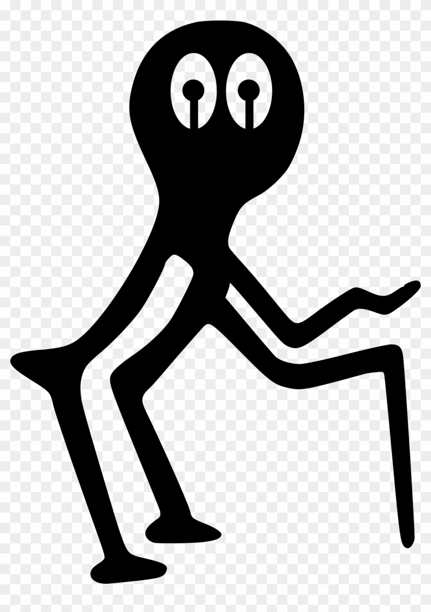 This Free Icons Png Design Of Petrogliph Old Man - Old Symbol Clipart