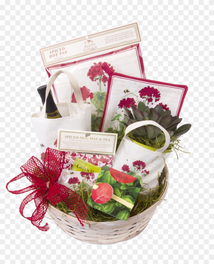 Home & Garden Gift Basket - Mishloach Manot Clipart