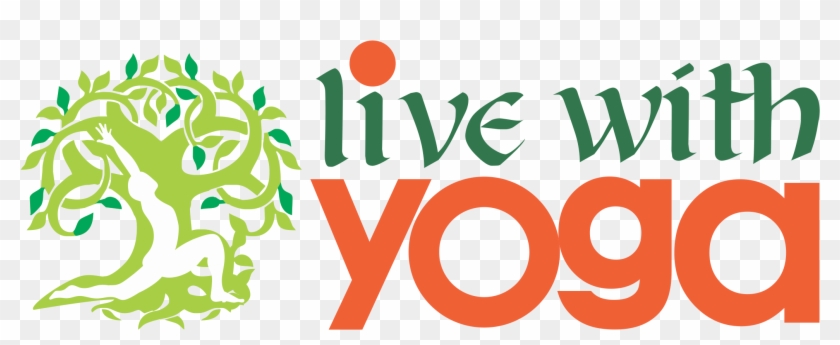Live With Yoga Logo - Graphic Design Clipart