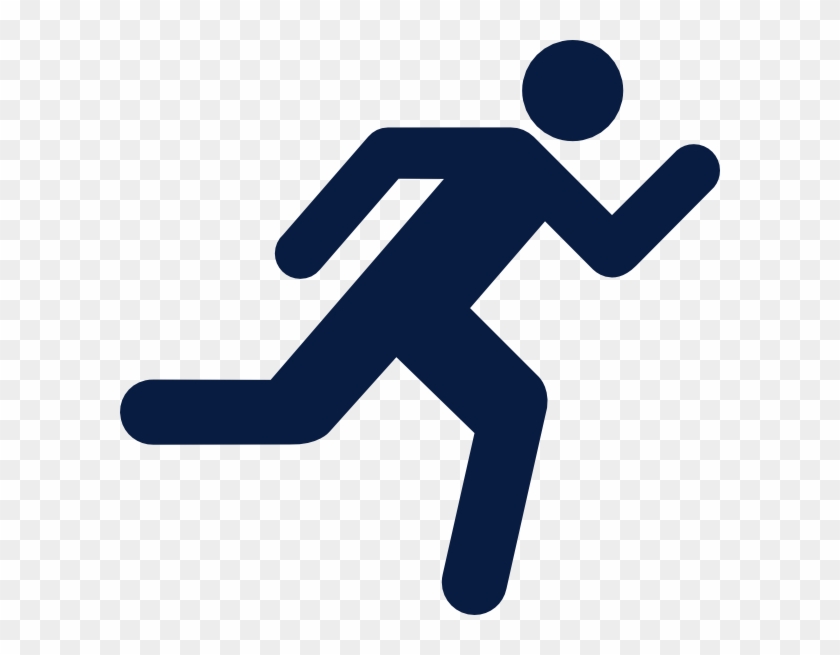 Original Png Clip Art File Running Icon On Transparent - Person Running Clipart