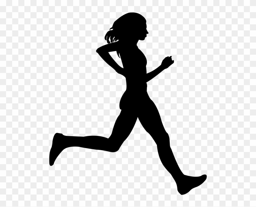 - Fitness Health , Png Download - Running Girl Icon Png Clipart #2850291