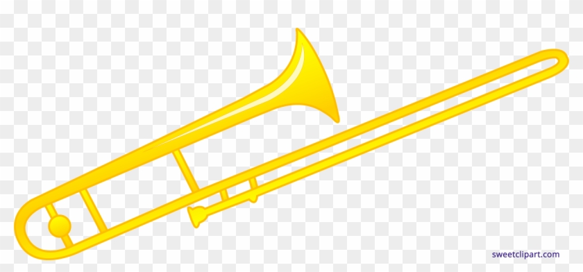 Trombone Clipart - Transparent Background Trombone Cartoon - Png Download #2850455